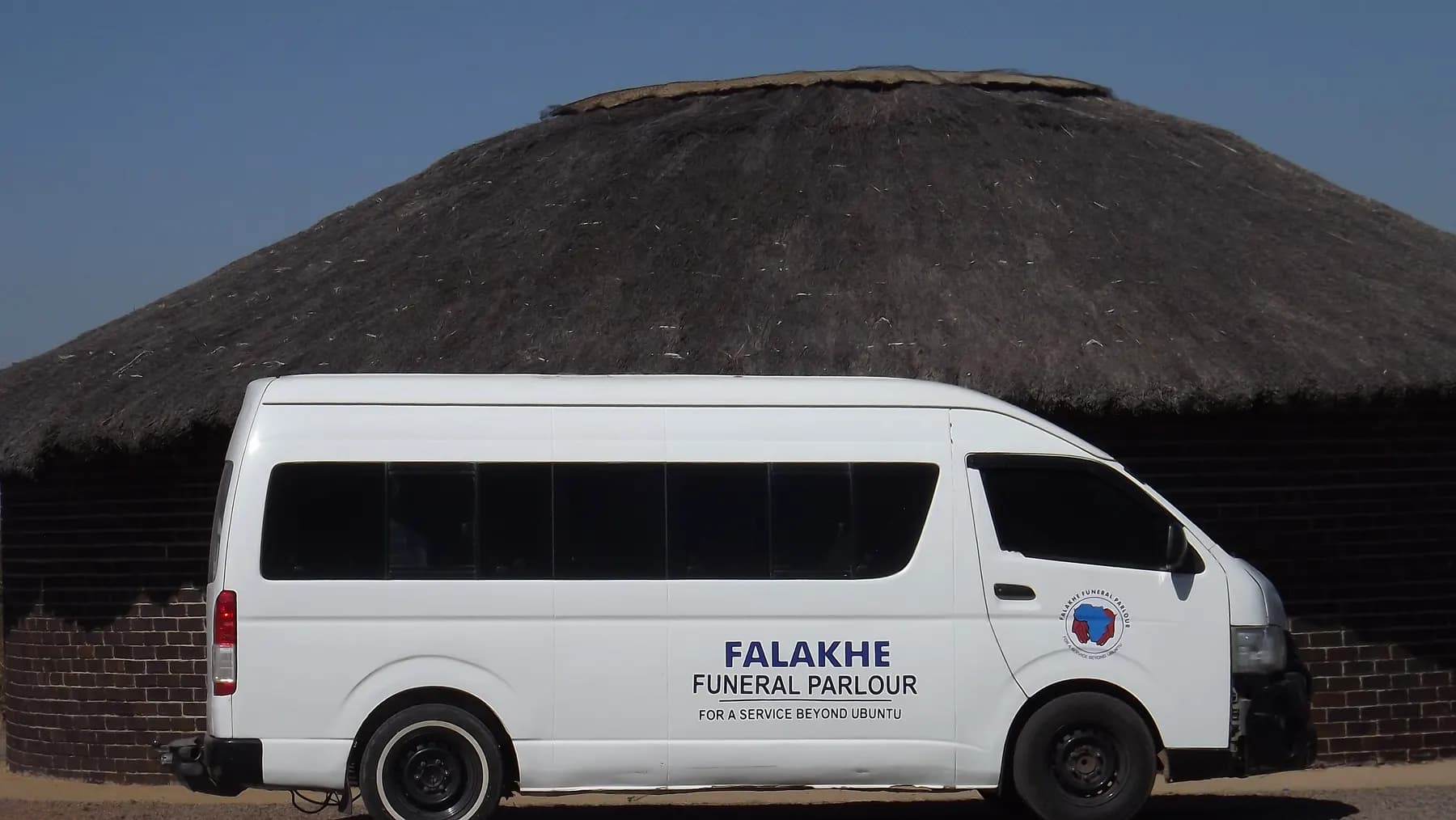 A Falakhe Funeral Parlour minibus